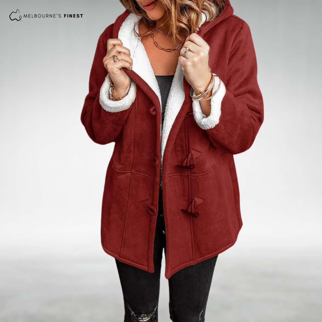Burgundy | Amanda™ Stylish Women's Coat