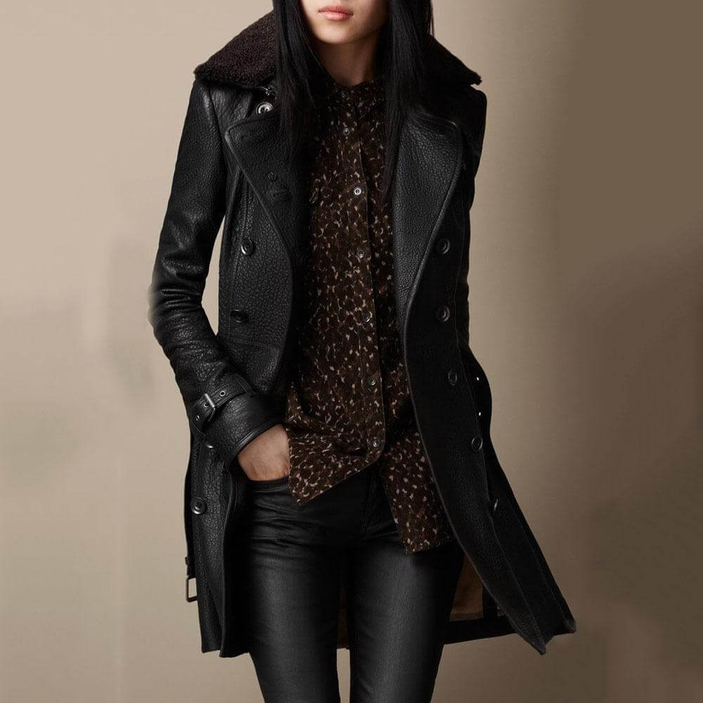 Barossa | LuxeGrain Leather Coat