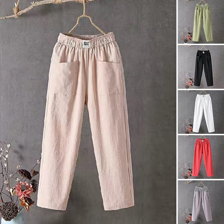 Olivia - Linen Blend Trousers