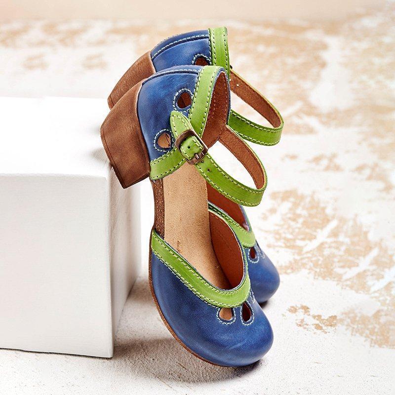 AMALIA | Orthopedic sandals with low heel