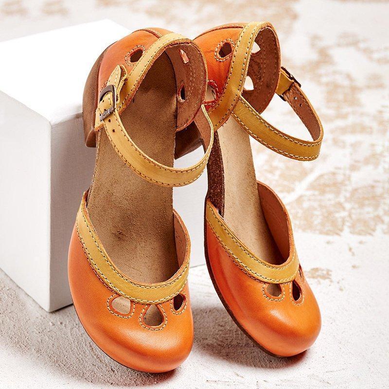 AMALIA | Orthopedic sandals with low heel