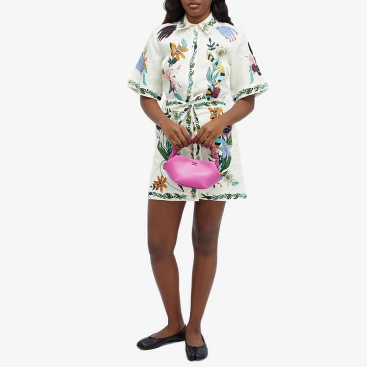 Shailene™ - Unique Floral Print Pocket Tie-waist Mini Dress