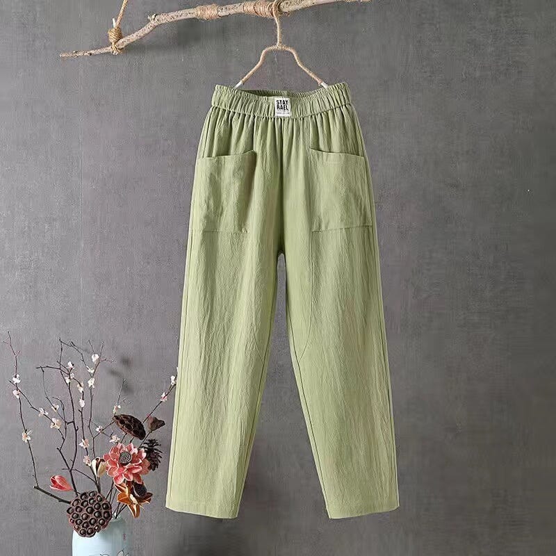 Olivia - Linen Blend Trousers