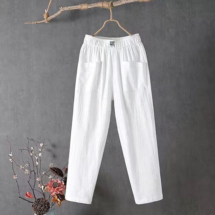 Olivia - Linen Blend Trousers