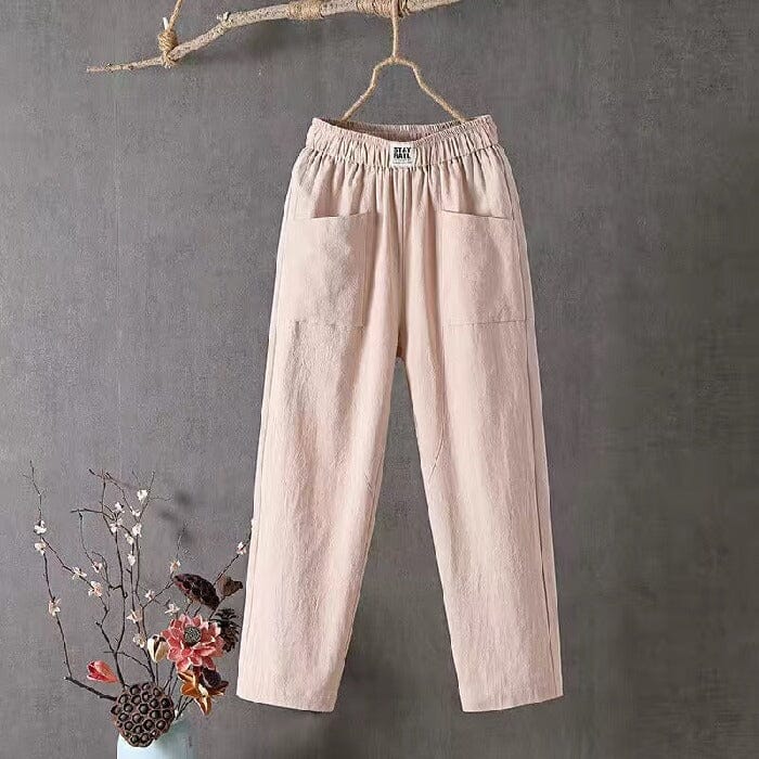 Olivia - Linen Blend Trousers