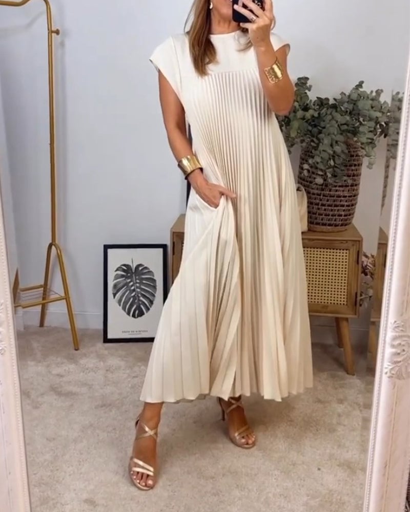 Madelyn - Elegant Pleated Dress