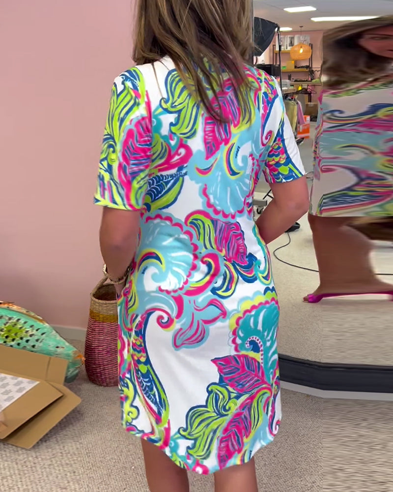 Narelle - Chic Printed Dress