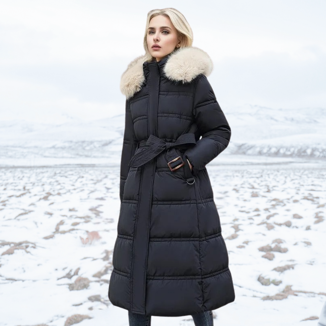 Lena™ - Luxury winter parka with fur hood