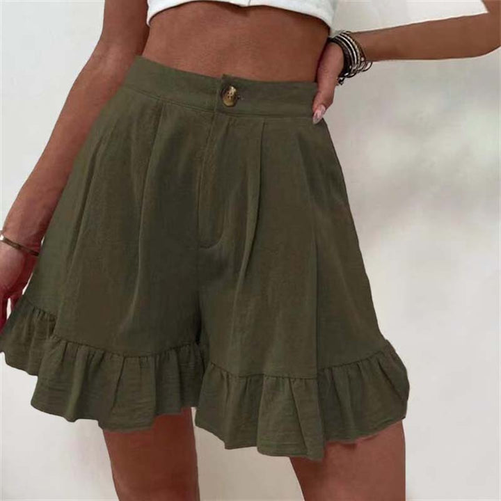 Kissha - Ruffled Hem Flow Shorts