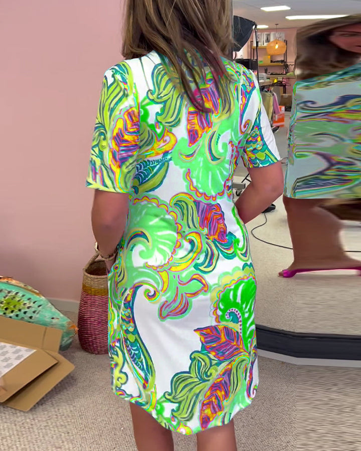 Narelle - Chic Printed Dress