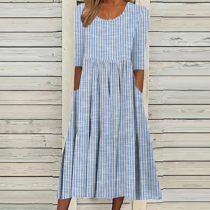 Ivey | Midi Dress with Half Sleeves