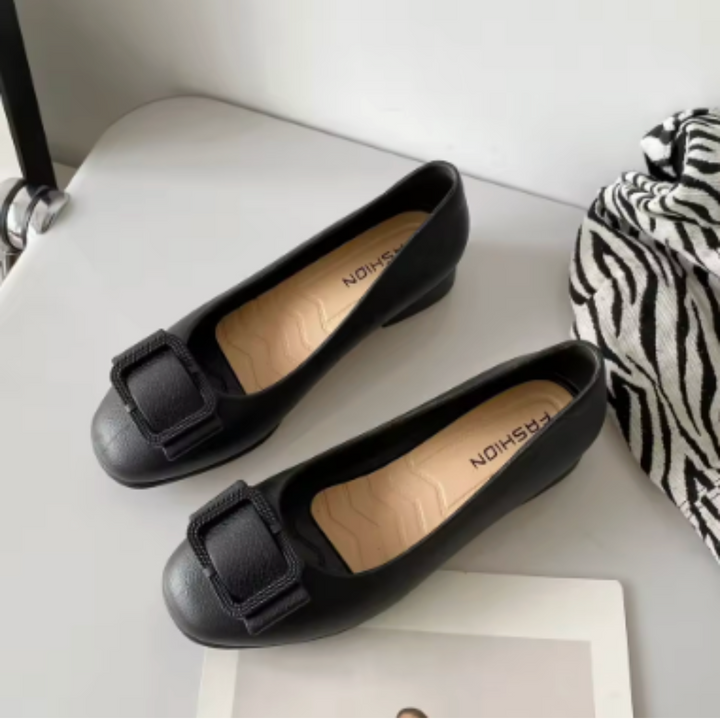 CELINE | Women's Square Toe Leather Flats