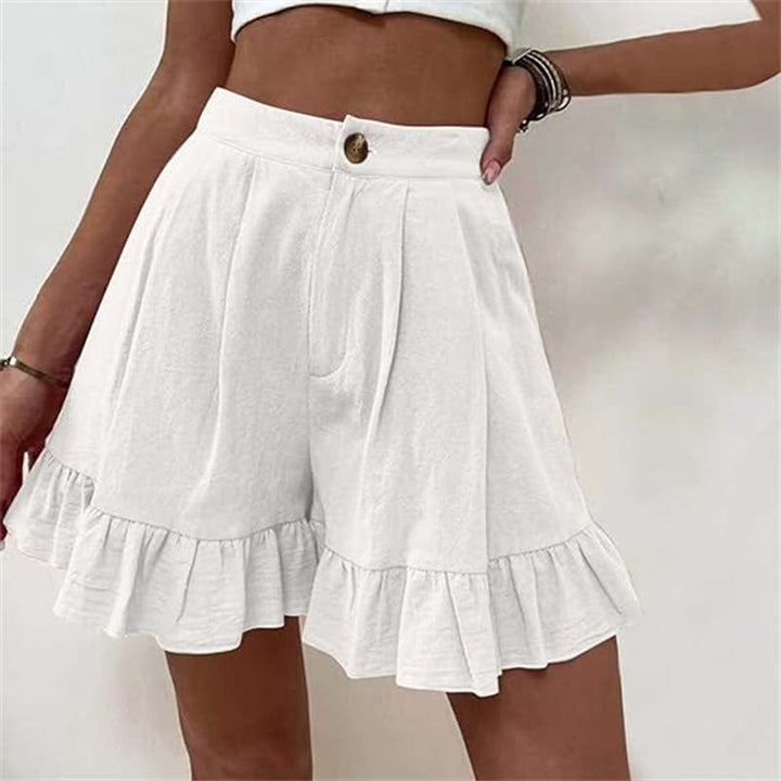 Kissha - Ruffled Hem Flow Shorts