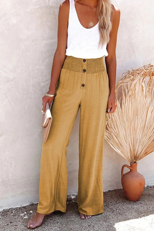 Riana - High-Waist Relaxed Pants