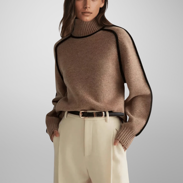 Antje | Organic turtleneck sweater with premium quality