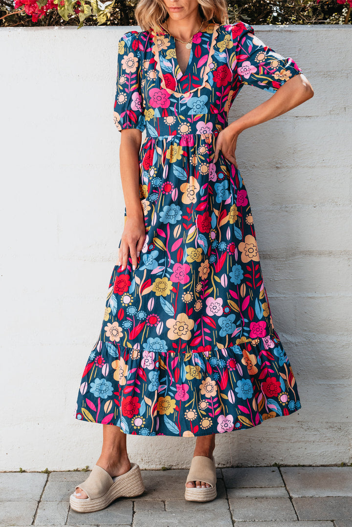 Alegri | Floral Pop Maxi Dress