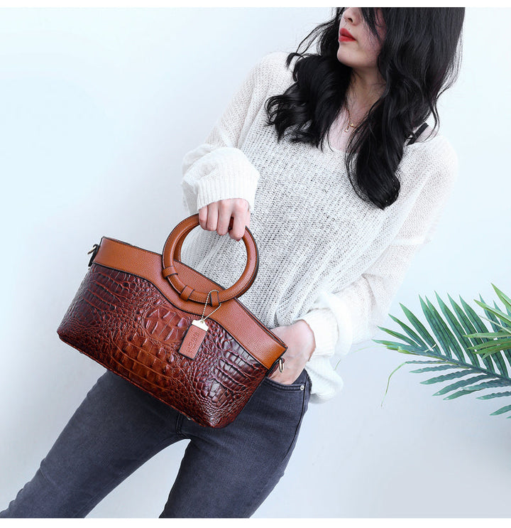 Ella™ Classic Croc | Versatile Vintage Bag