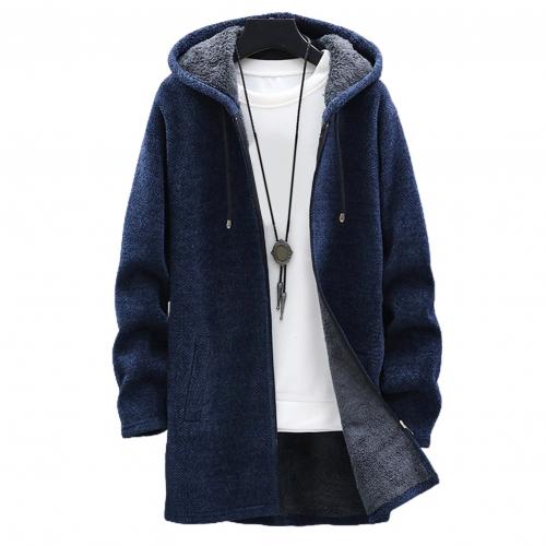 Aesthe | Long Sleeve Plush Zip Up Hoodie