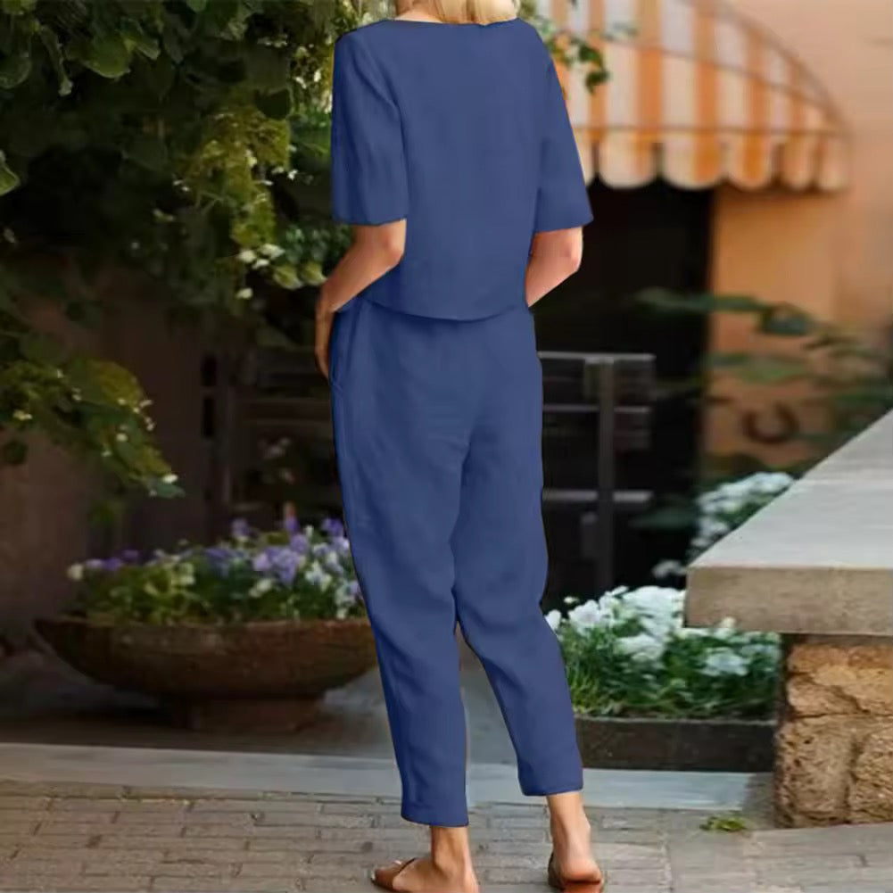 Eleanor - Linen Two-Piece Set