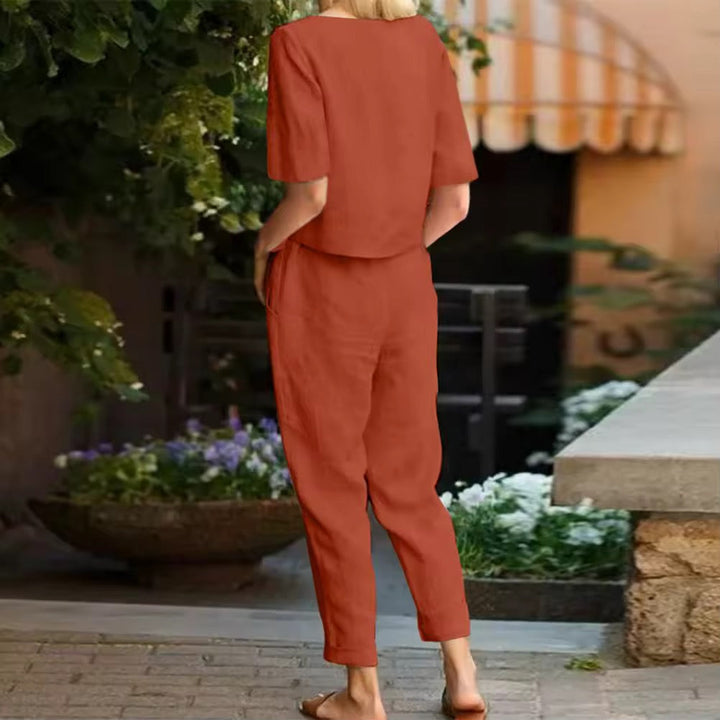 Eleanor - Linen Two-Piece Set