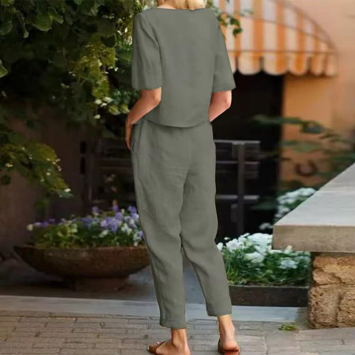 Eleanor - Linen Two-Piece Set