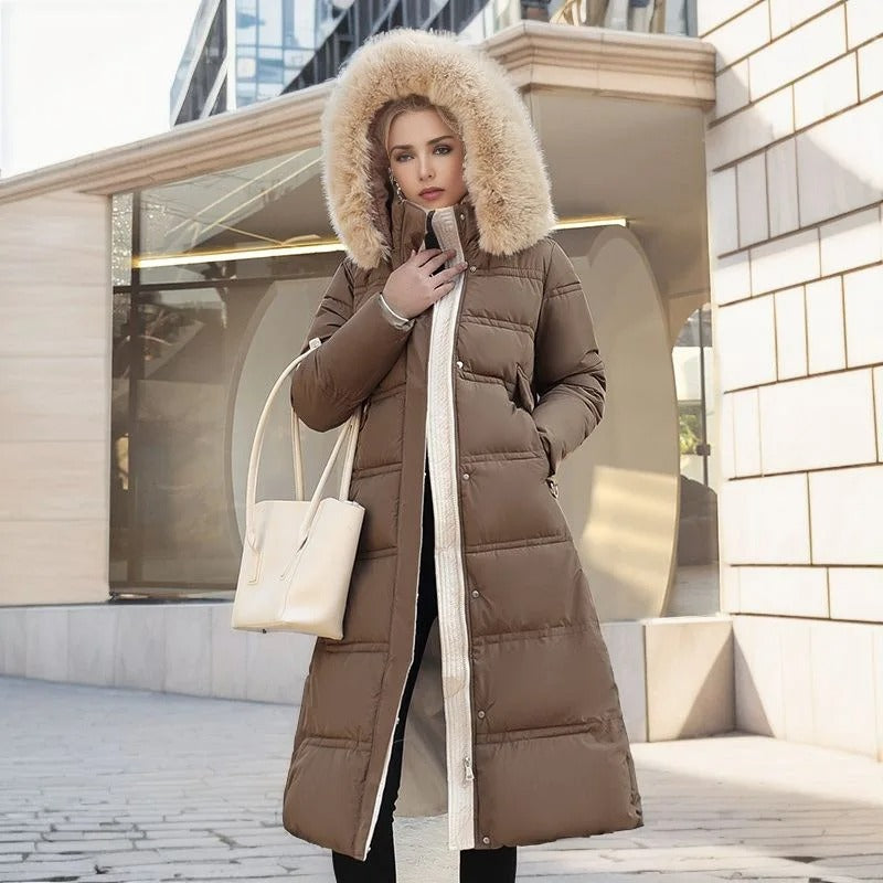 Lena™ - Luxury winter parka with fur hood