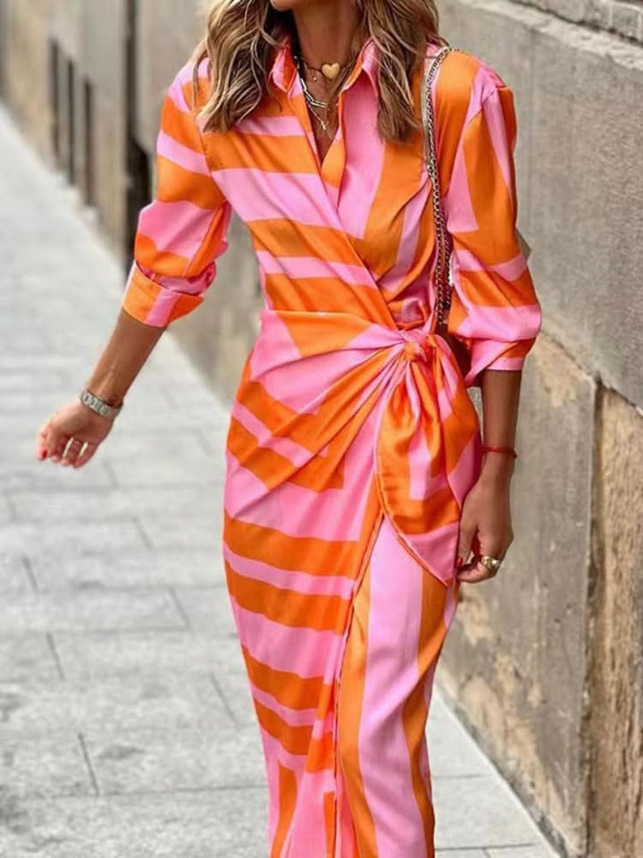 VIVIAN | Vibrant Wrap Dress for Effortless Elegance