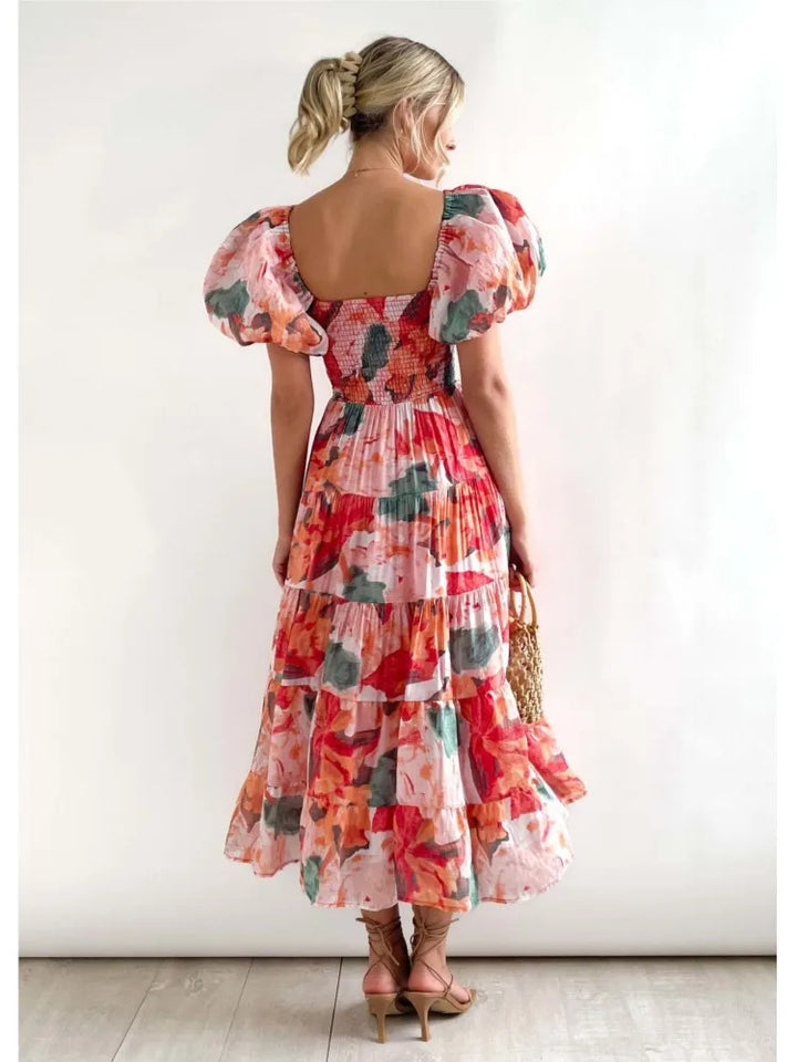 Marguerite | Floral Dress with Tummy Coverage