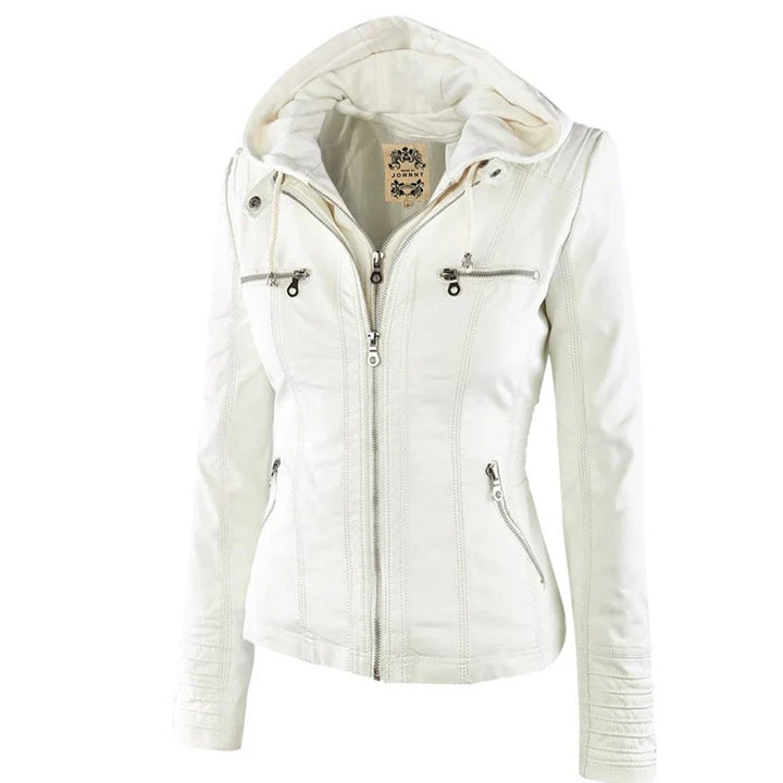 Jade | Waterproof faux leather jacket