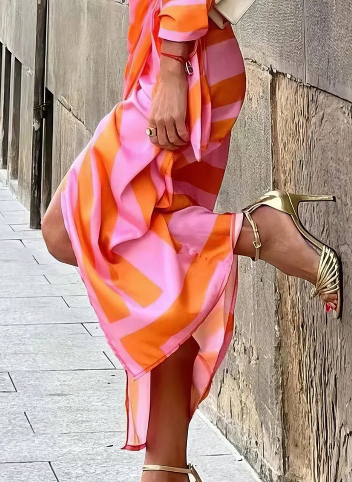 VIVIAN | Vibrant Wrap Dress for Effortless Elegance