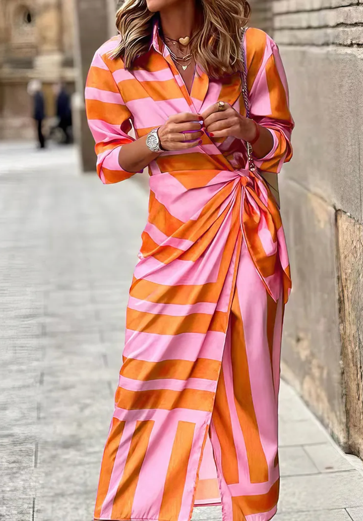 VIVIAN | Vibrant Wrap Dress for Effortless Elegance