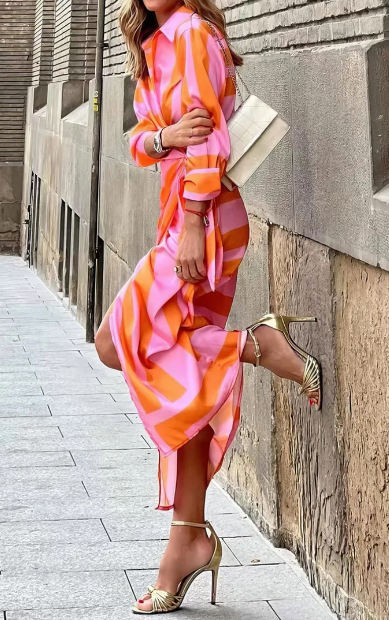 VIVIAN | Vibrant Wrap Dress for Effortless Elegance