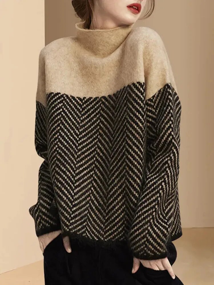 Alice Leroy | High Collar Loose Soft Jumper