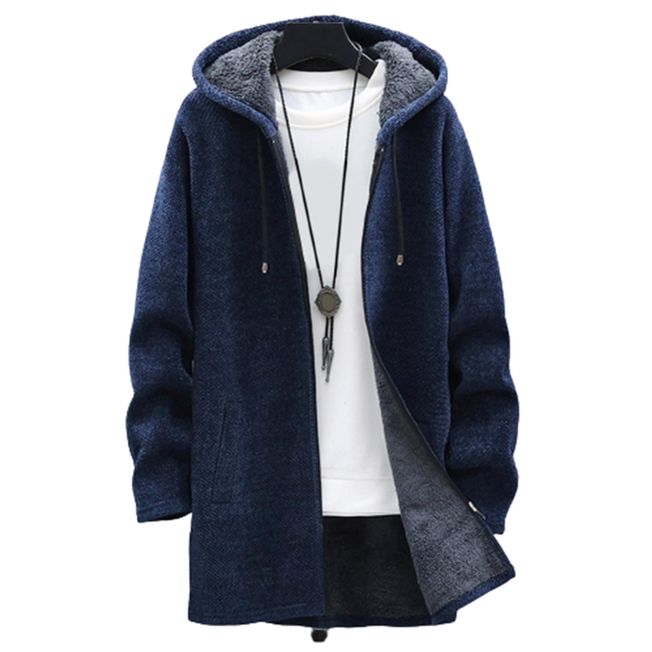 Aesthe | Long Sleeve Plush Zip Up Hoodie