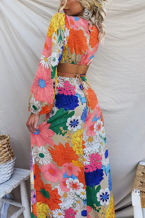 Bloom™ - Forever Floral Cutout Maxi Dress