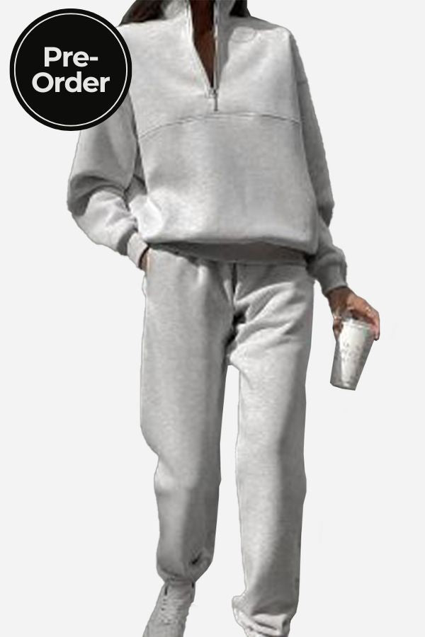 VIVID | Chic High-Collar Tracksuit for Effortless Style