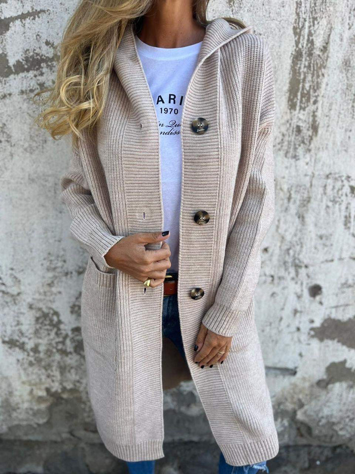 Aplie | Elegant Long Knit Cardigan