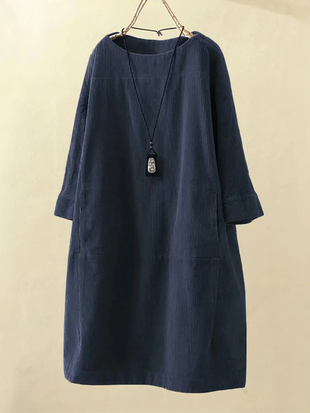 Maya | Relaxed Corduroy Midi Dress
