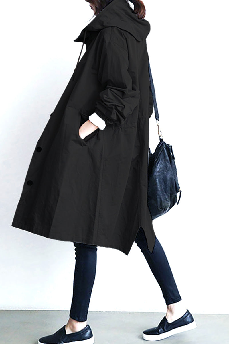 Leanne™ Water-Resistant Oversized Hooded Jacket