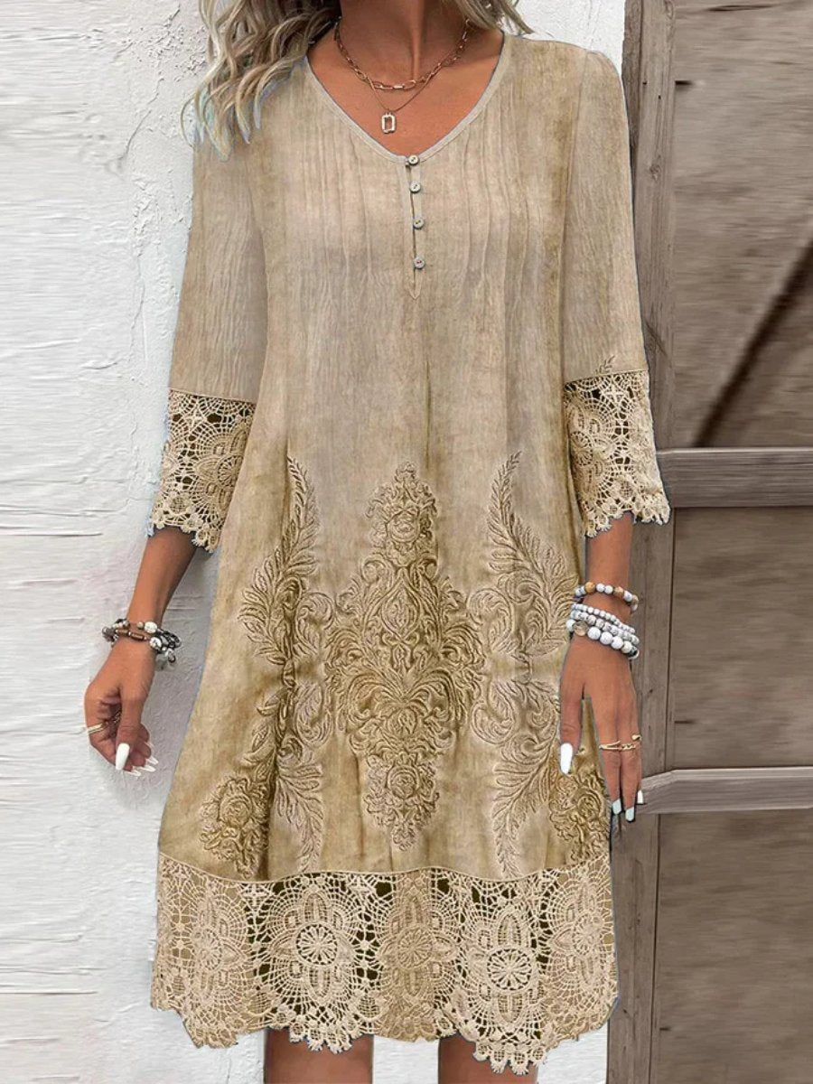 Sienna | Lace-trimmed Dress