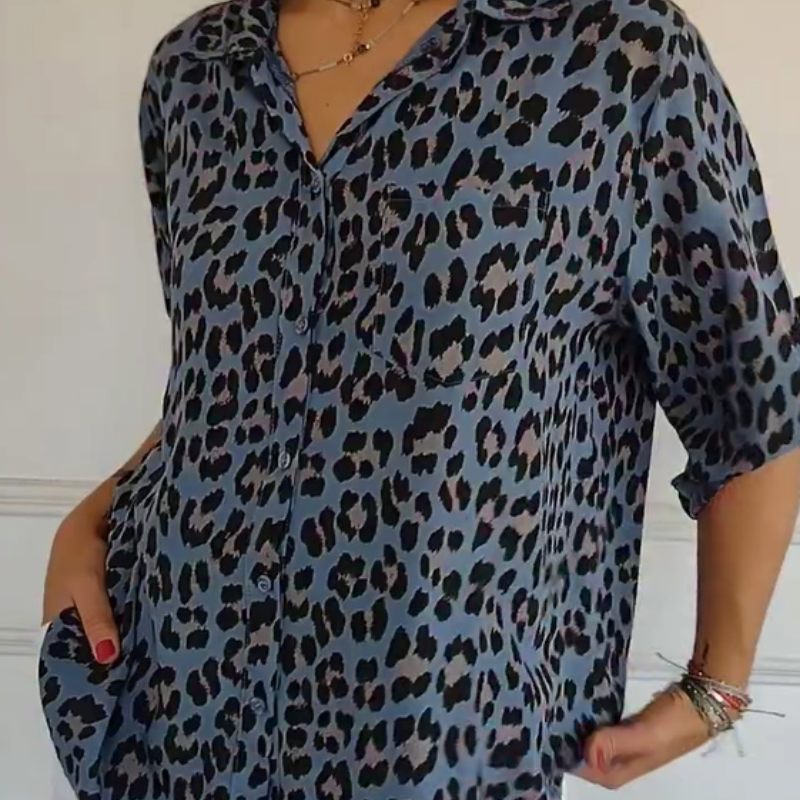 Carmila | Stylish Leopard Print Blouse