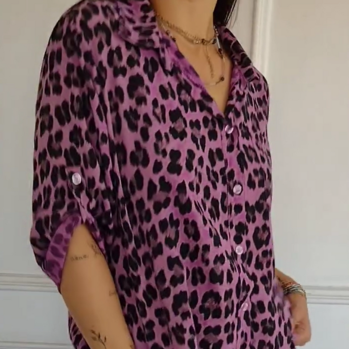 Carmila | Stylish Leopard Print Blouse