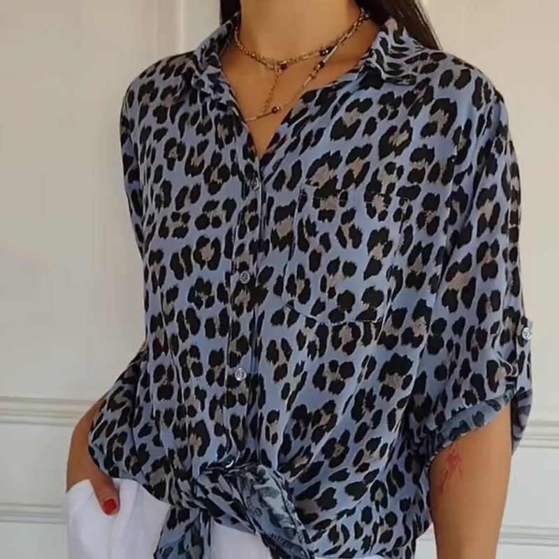 Carmila | Stylish Leopard Print Blouse