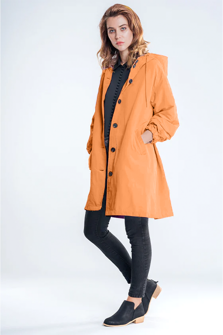 Leanne™ Water-Resistant Oversized Hooded Jacket