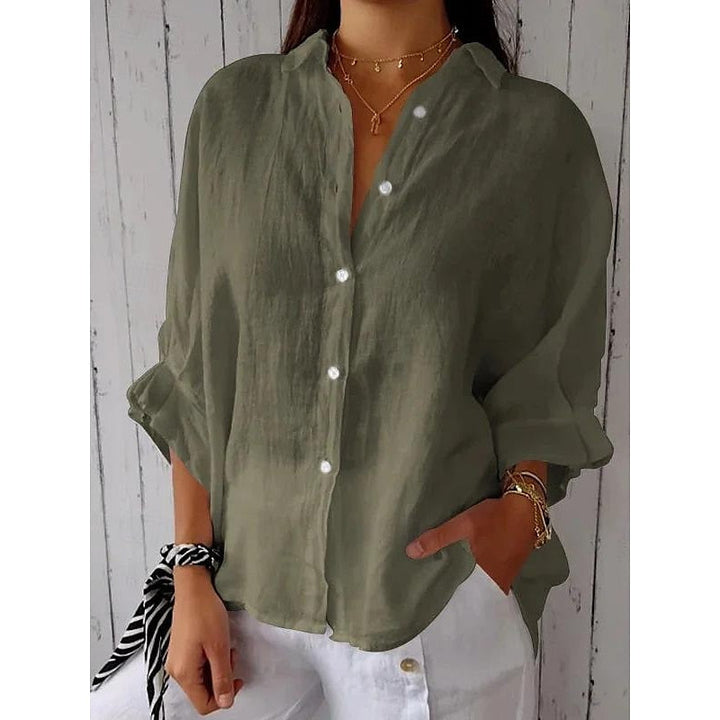Kirra - Cotton & Linen Tie-Back Shirt